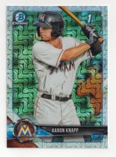 2018 BOWMAN CHROME MEGA BOX PROSPECTS MOJO REFRACTOR AARON KNAPP