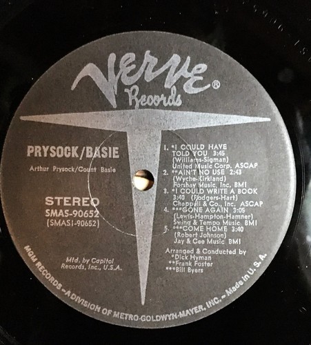 Arthur Prysock Count Basie Gatefold Album Stereo V6-8646 VG+ 1966 PET RESCUE - Imagen 5 de 6