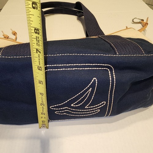 TwoTone Canvas Tragetasche Oberteil Griff Schultertasche marineblau elfenbeinfarben nautisch Sperry NEU - Bild 17 von 18