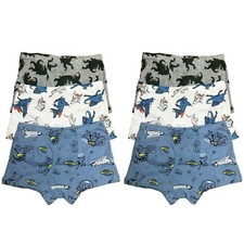 6 PK Cotton Toddler Little Boys Kids Underwear Boxer Briefs Size 4T 5T 6T 7T 8T