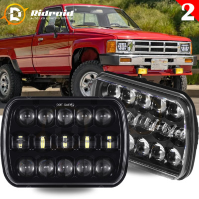 5''x7'' LED Headlights Hi/Low Beam H4 For Toyota Pickup 1982-1995 Hardbody Truck