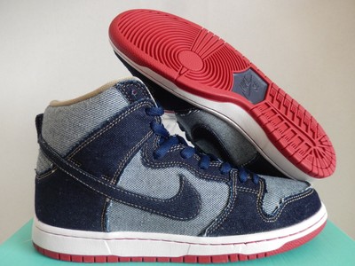 nike sb dunk high denim