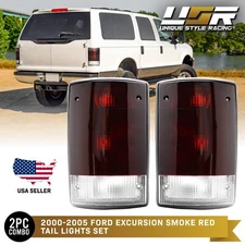 Dark RED/SMOKE Tail Light For 00-06 Ford Excursion / 95-14 E-150 E-250 E-350 Van