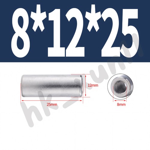 A2 STAINLESS STEEL ALL THREAD SLEEVE ROD BAR STUD ROUND CONNECTOR TUBE LONG NUTS - Picture 89 of 156