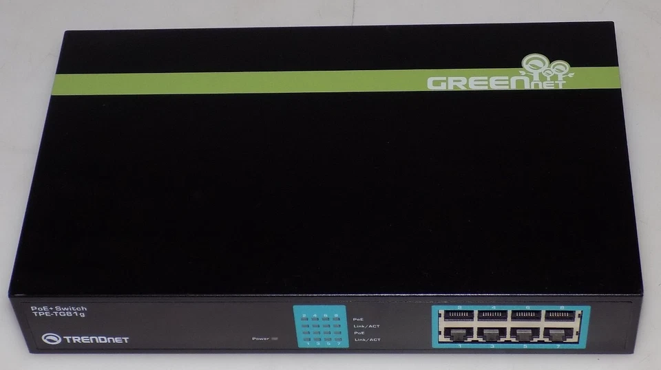 TRENDnet TPE-TG81g GREENnet 8-Port Gigabit PoE+ Switch, 8 x Gigabit PoE+ Ports - Image 3 of 4