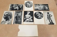 Set of 8 Museum of Modern Art postcards 1940 NY New York with Sleeve