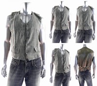 Bogari Studio Mens Size M Button-down Dress Vest Green Plaid Waistcoat Top Chop on sale Bogari Studio Mens Size M Button-down Dress Vest Green Plaid Waistcoat Top Chop on sale