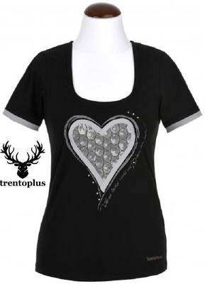 Trachten T-Shirt schwarz /silber Avelina Spieth&Wensky Gr.  M, L, XL, XXL