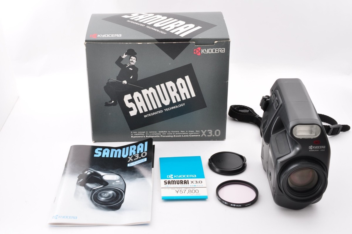 京セラSAMURAI X3.0 Kyocera Samurai X3.0 RED 35mm Half Frame Film Camera – Relics