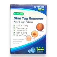 Skin Tag Remover Patches, Natural Ingredients Safe and Effective, 144 Pcs, 07/25