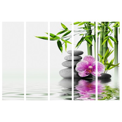 Spa Buddha Naturholz RAUMTEILER PARAVENT HOLZ SPANISCHE WAND ORIENT TRENNWAND