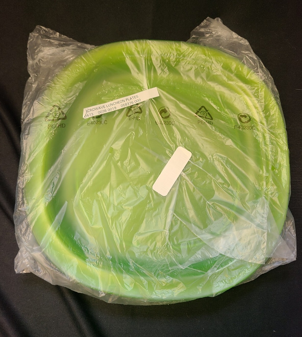 Set Of 4 Tupperware Luncheon Plates Green Translucent New eBay