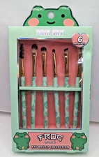 PINK SKY Frog KAWAII 6-piece Eye Brush Set NEW IN BOX