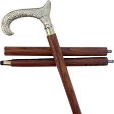 36" Brass Designer Handle Walking Stick Cane For Father's Day/Mother's Day Gift