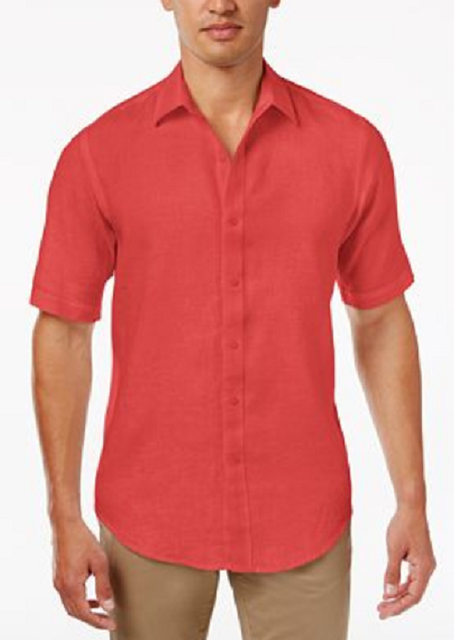 mens shirt coral