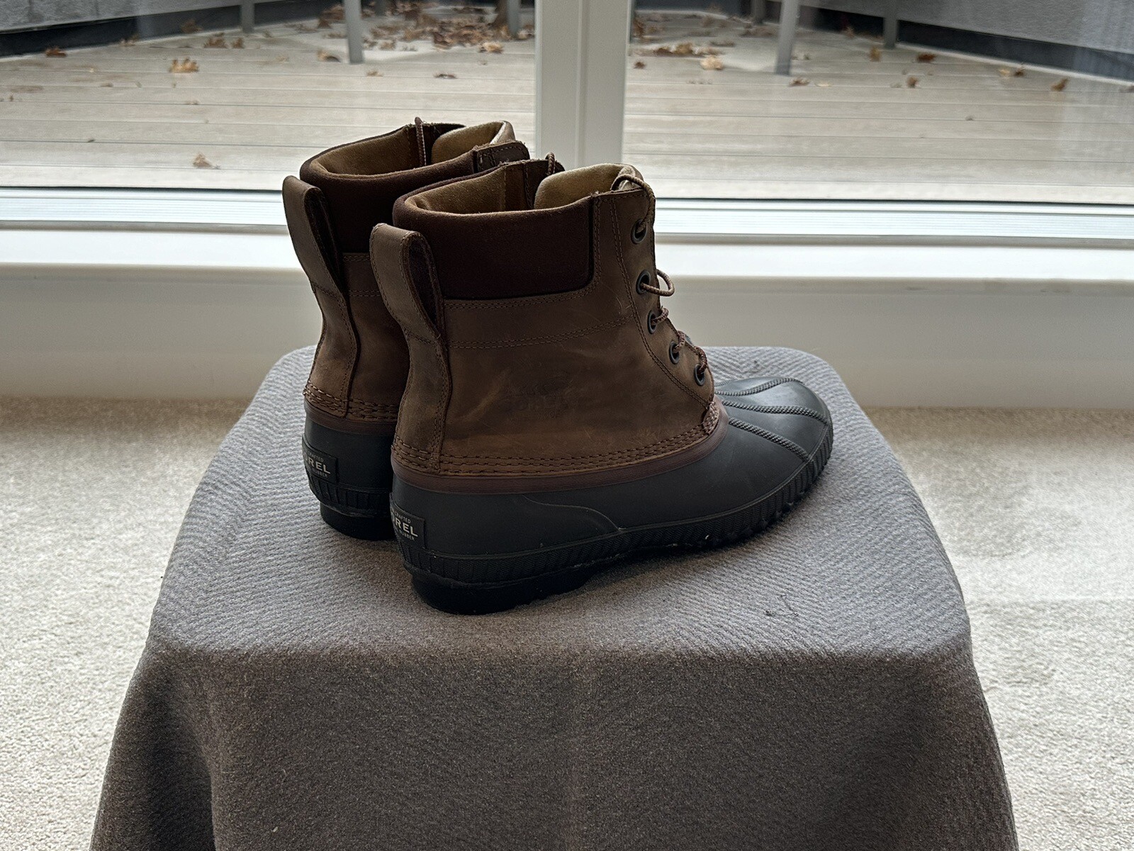 Sorel Men Boots Brown Leather/Black Rubber UK Size 12 eBay