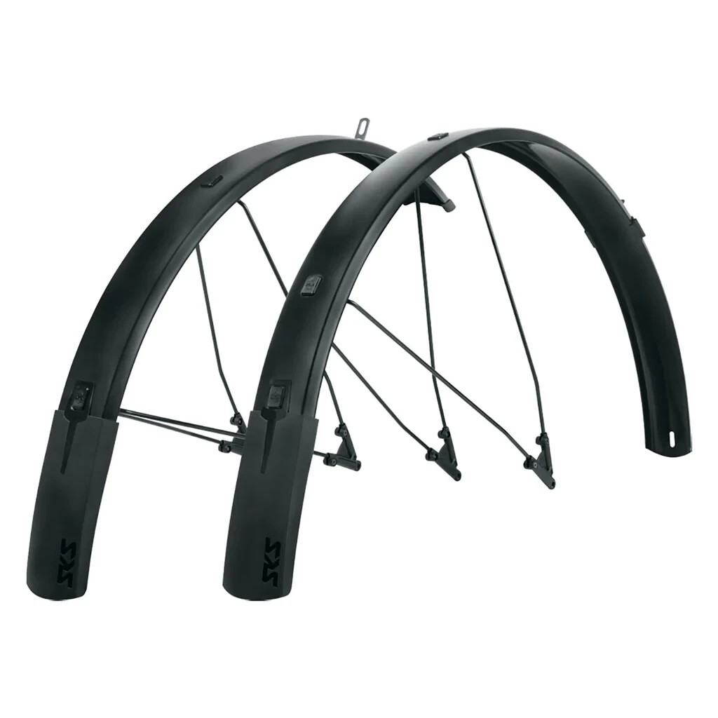 Sks - Bike Mudguard Set, Bluemels Style B65 Matte Black, 27.5/29/700x1.75-2.25