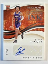 2019-20 Immaculate Collection Rookie Autograph /75 Jalen Lecque Phoenix Suns RC 