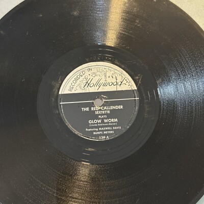 1951 R&B Red Callender Sextette - Maxwell Davis /Bumps Meyers 78 rpm HOLLYWOOD E