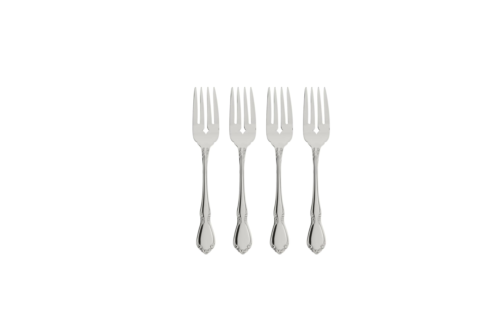 Chateau Fine Flatware Set, 18/8 Stainless, Set of 4 Salad Forks