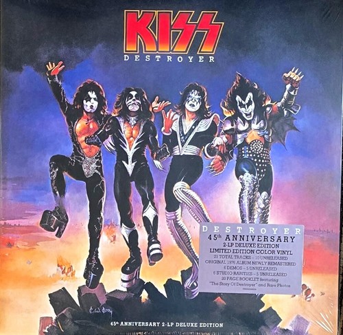 KISS - DESTROYER DELUXE EDITION - COLOR VINYL 2-LP SET " NEW, SEALED "
