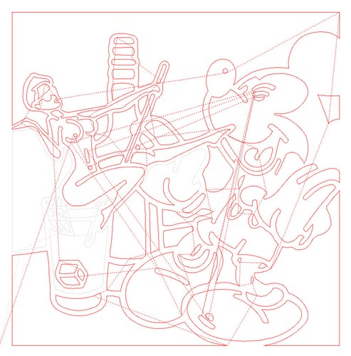 Router 10 archivos DXF CNC código g láser industrial abstracto arte POP n.º 6 n.º 2207 - Imagen 7 de 14