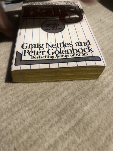Balls Graig Nettles & Peter Golenbock 1985 Hardcover New York Yankees - Afbeelding 2 van 6