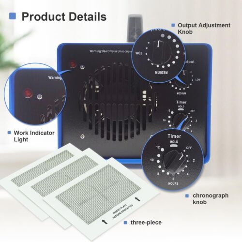 Portable 0zone Machine with Adjustable Output - Ideal for Home and Business Use - Picture 6 of 8