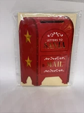 Design Group 8 Notecards With Envelopes Christmas Santa Mailbox 3x5”