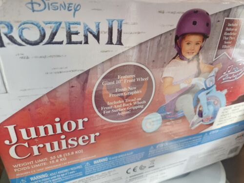 Disney Frozen 2 Fly Wheels 10" Junior Cruiser Ride On Tricycle Bicycle Jakks NEW - Afbeelding 1 van 6
