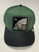 Goorin Bros The Farm The OG Tortoise Forest Green/Black Trucker Hat-New With Tag