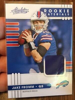 JAKE FROMM 2020 ABSOLUTE ROOKIE MATERIALS BILLS JERSEY PATCH RC