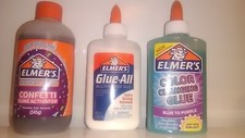 Elmer's Glue-All Color Changing Confetti Activator Lot of 3 Bottles Crafts Slime