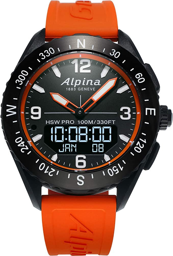 ALPINA AL-283LBO5AQ6 Alpiner Rubber Strap Sapphire Crystal Men's