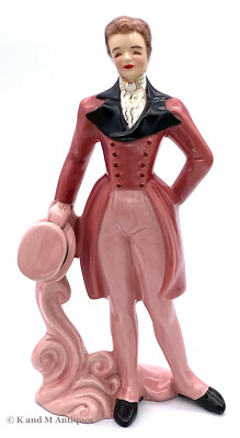 Florence Ceramics Peter with Pink Tux / Cape and Pink Hat - SCARCE