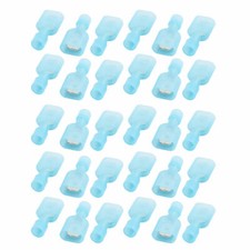 30Pcs 16-14AWG Wire Insulated Male Spade Crimp Terminal Connector Blue KD