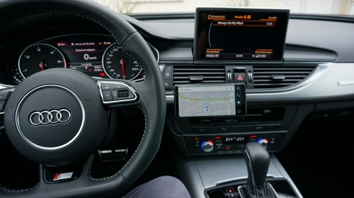 Monture RS, support de téléphone portable spécifique au véhicule adapté pour Audi A7/RS7 C7 année de construction 10-18 - Photo 2/13