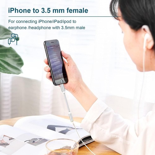 3PCS 3-in-1 Apple to 3.5mm Aux Cord for iPhone Charging Port, Audio Aux Cable - Photo 5 sur 9