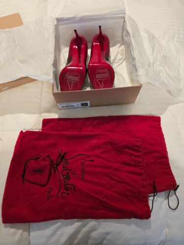 Christian Louboutin Prive Red/Blk Size 40 - Picture 3 of 7