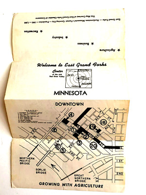 East Grand Forks Minnesota City Map Donald L Floan Consulting Engineer1970 MP16
