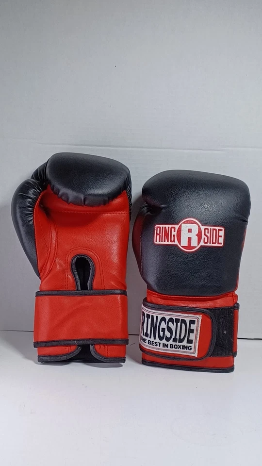 Ringside Boxing 12 OZ negro y rojo lo mejor en boxeo Foto 3 de 4