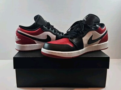Size 9 - Air Jordan 1 Low Bred Toe 2.0 for sale online | eBay