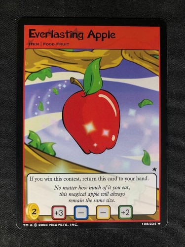 Neopets TCG Everlasting Apple 108/234 Base Set Food Uncommon - Picture 1 of 2