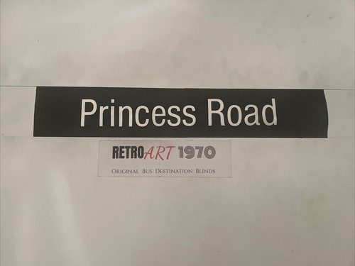 Princes Road - Manchester Oct28 Bus Blind 24” Gift - Picture 1 of 8