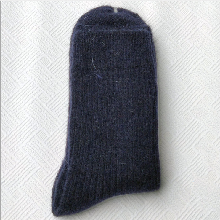 100%merino Wool Crew Socks Thicken Dress Solid Thermal Boot Winter