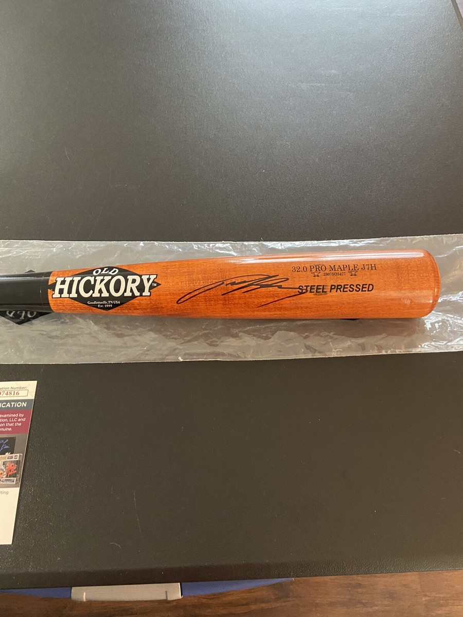 Jackson Holliday Signed Old Hickory Baseball Bat Baltimore Orioles