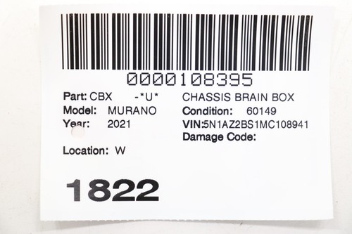 2021 - 2024 NISSAN MURANO WARNING SPEAKER CONTROL MODULE UNIT OEM 284P19UH5B - Picture 10 of 10