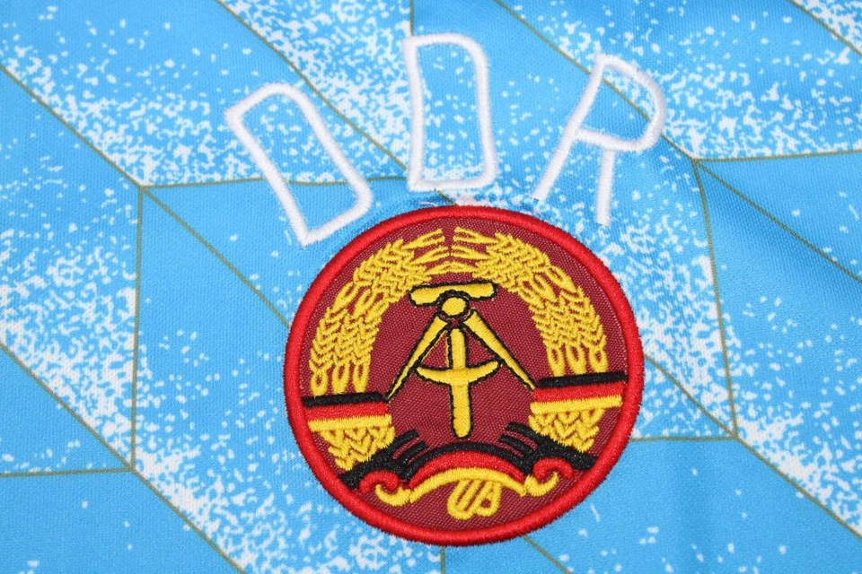 MAGLIA CALCIO RETRÒ VINTAGE DDR GERMANIA EST HOME STAGIONE 1988 NUOVA/NEW - Immagine 4 di 4