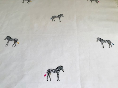 2 * FQ 50cm Square Bundle Sophie Allport ZSL Zebra / White & dot Lightweight new - Picture 7 of 11