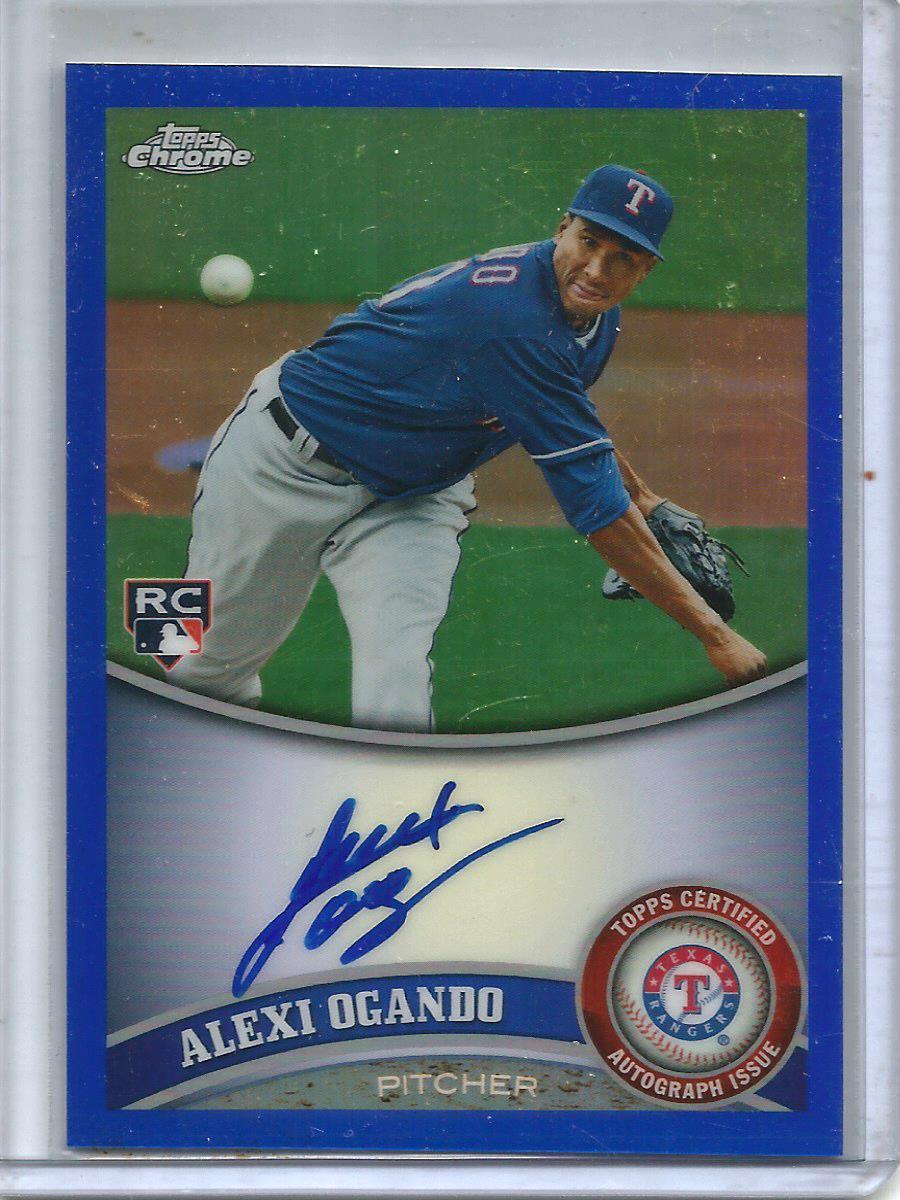 Alexi Ogando 2011 Topps Chrome Blue Refractor Autograph #33/199 | eBay